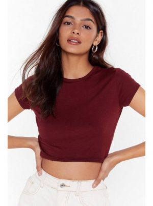 Crop of the List Crew Neck Crop Top