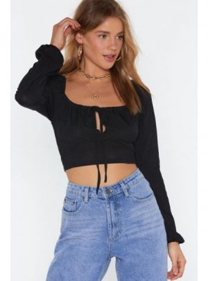 Sweet on You Square Neck Crop Top